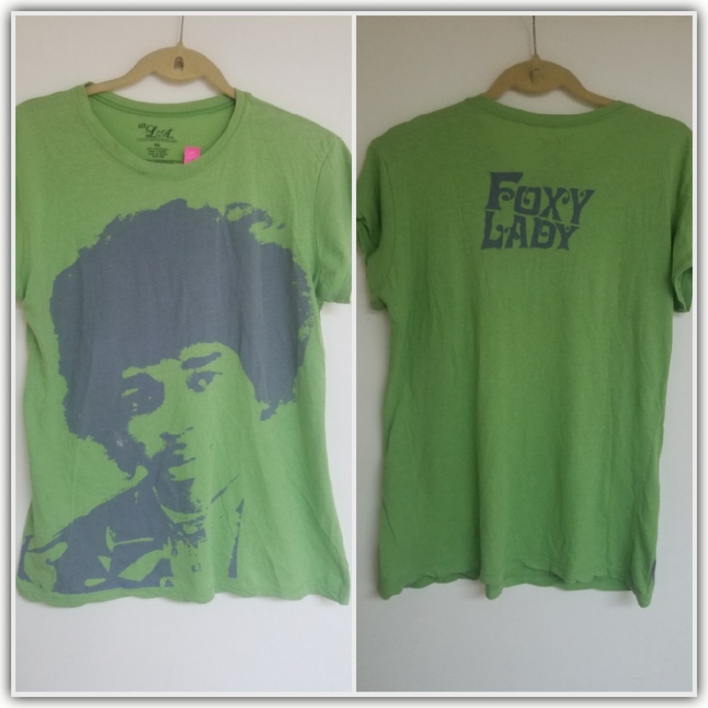 Foxy Lady!  Jimi Hendrix summer tee   2007  XXL/2X
